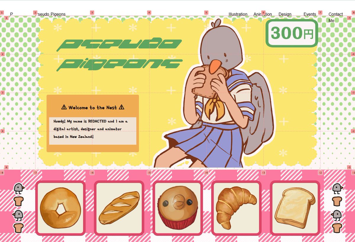 pseudopigeons's tweet image. what if instead of drawing I taught myself css and html and tried to build myself a website from scratch with no previous coding experience hahaha