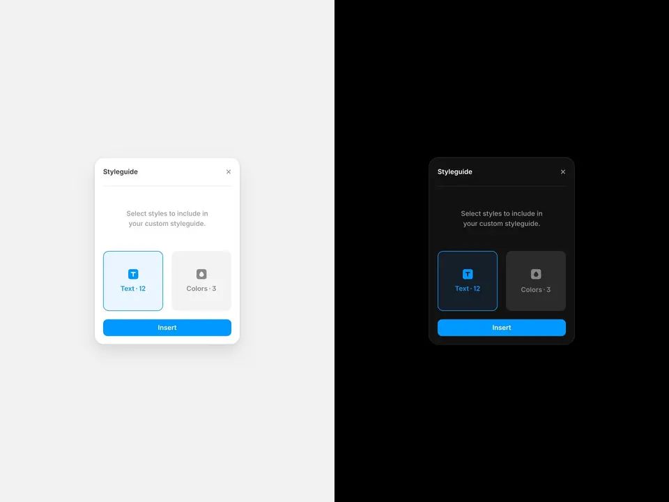 frameplugins's tweet image. 🧩 Styleguide Generator @framer plugin

Automatically create visual style guides for your Framer projects.
By @SergioLavanga

👉 frameplugins.com/plugins/styleg…