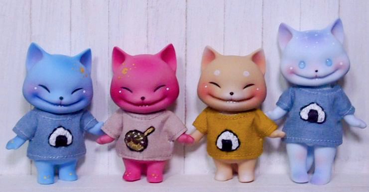 Knyan280's tweet image. ドルミスで、うずまきことり様(@uzukoto)の4chi2x＆4xサイズの刺繍シャツと御縁を頂けました💕久々の豆ズとネコネコショット📸 #PIPOS #DearMine