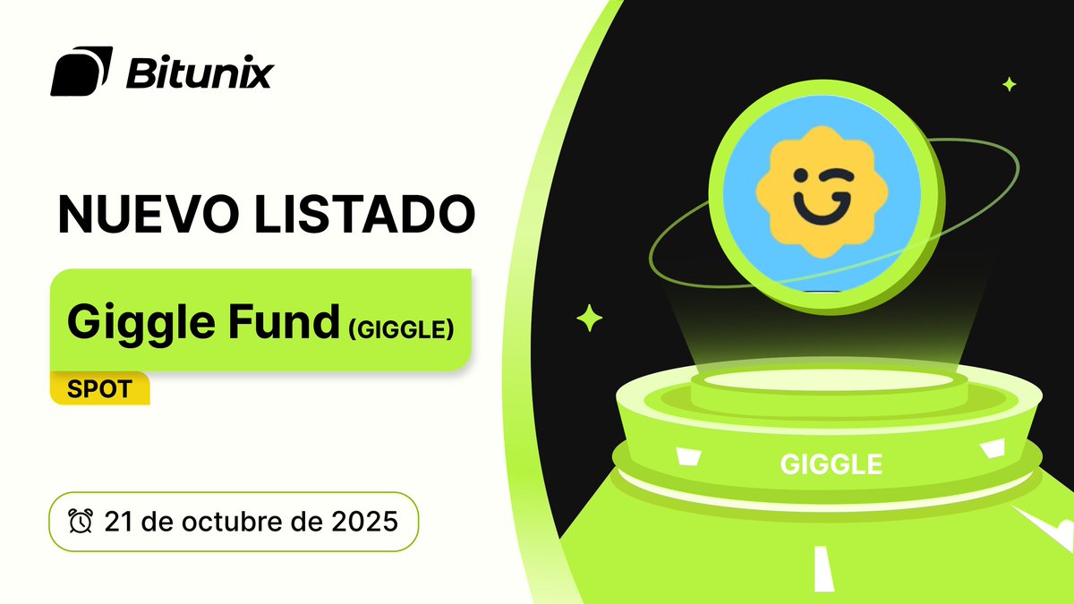 BitunixES's tweet image. 📣 $GIGGLE @GiggleFundBSC
¡Ya está disponible el trading de GIGGLE en Bitunix Spot!
🚀 Spot Trading: bitunix.com/spot-trade/GIG…
ℹ️ Más información: bitunix.com/coin-introduce…