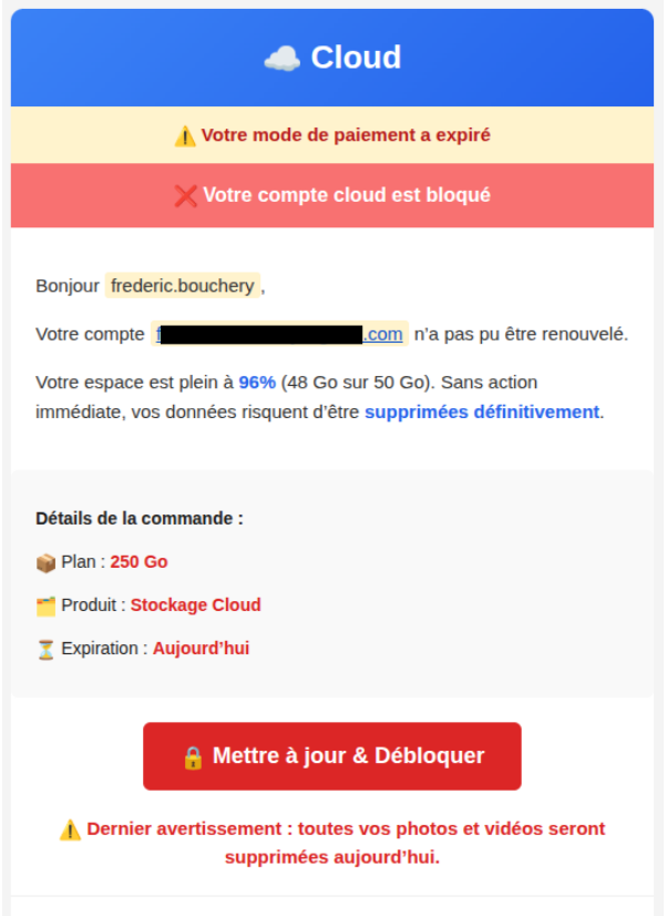 FredBouchery's tweet image. Sérieux, il y a des gens qui cliquent dans ce genre d&apos;email ? Trouvé dans mon répertoire &quot;#spam&quot;