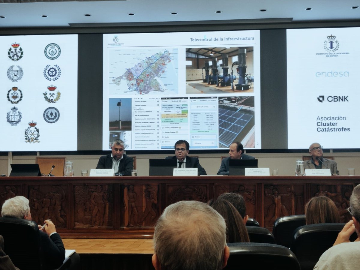 🗣️Nuestro pte, <a href="/josemgortega/">Jose Mª Gonzalez</a>, y Emilio Camacho, vocal, participaron la semana pasada en la jornada "La sostenibilidad e innovación como elementos indispensables de la resiliencia del regadío" para debatir sobre la situación del regadío, la mejora de su eficiencia y su gobernanza.