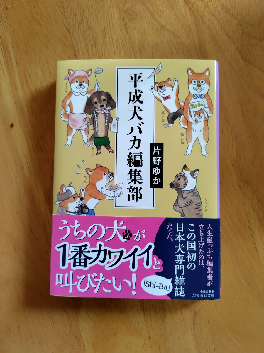 片野ゆか
『平成犬バカ編集部』
集英社

ドラマ化されていると知り、再読。愛すべき犬バカたちの奮闘を描いたノンフィクション。ハートウォーミングで骨太で楽しい本だけど、最後はまたしても泣いた。
犬は神様なのかもしれないね。
#シバのおきて