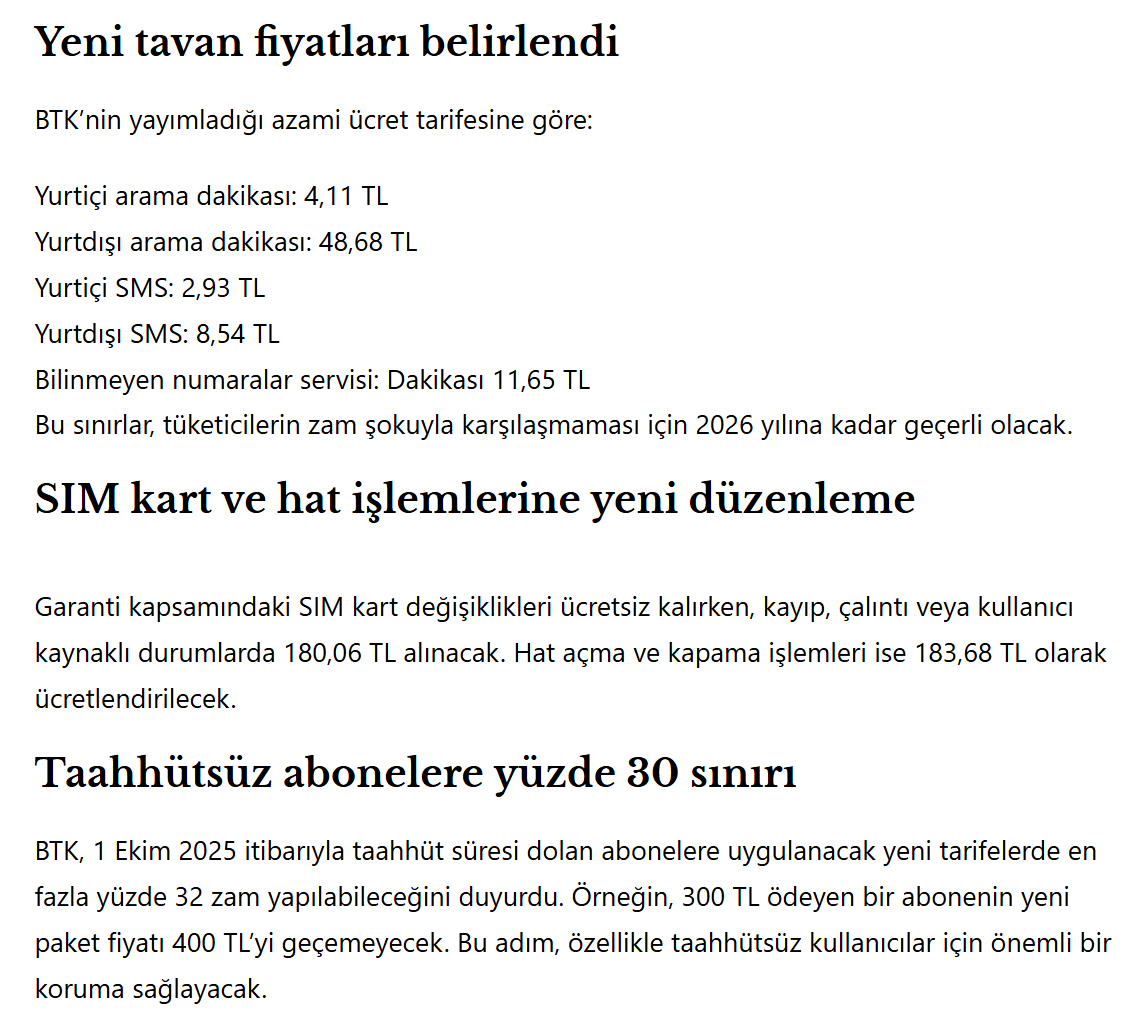 ibrahim___ethem's tweet photo. 🚨BTK, Turkcell, Türk Telekom ve Vodafone’un belirlenen üst sınırların üzerinde ücretlendirme yapamayacağını açıkladı.

BTK Tarife Karşılaştırma
👇
https://t.co/5dTIOQmbhC https://t.co/nRlZS99iar