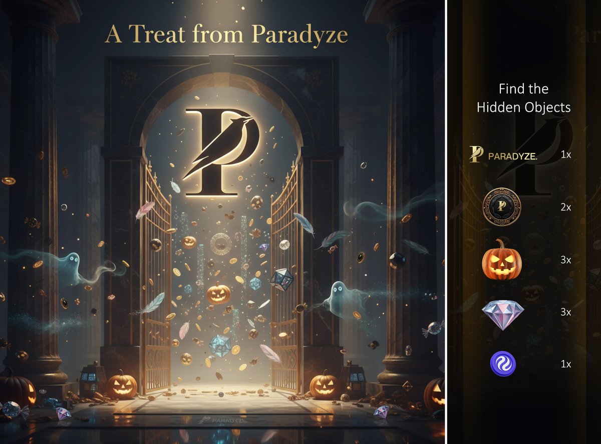 ParadyzeFi's tweet image. 🎃 Paradyze × Injective Trick-or-Treat Hunt
Find all hidden items in the image.
To enter:
→ RT & Comment your answers + tag a friend
→ Follow @ParadyzeFi & @injective
Prize: 10 $INJ pool | Random winners
Ends: Oct 25th
More challenges from other $INJ projects soon 👀