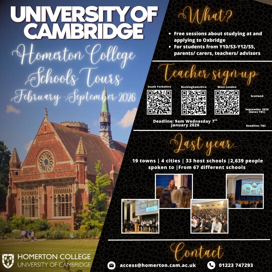 Homerton Outreach and Admissions tweet media