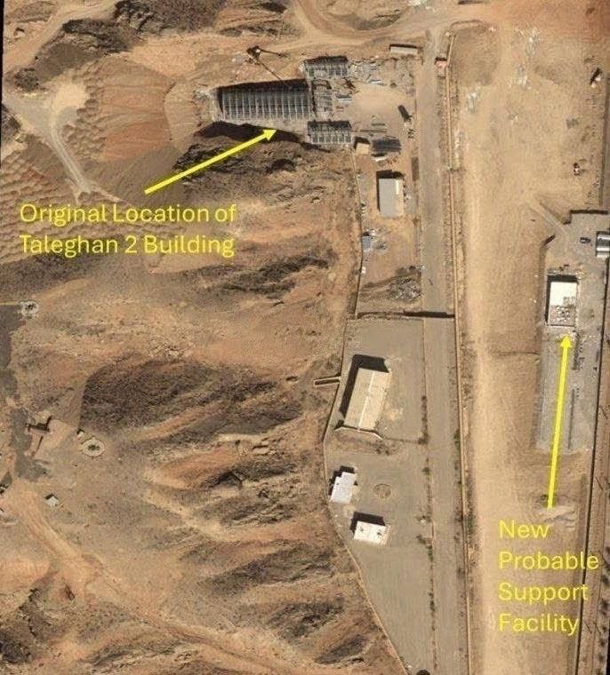 🚨🇮🇷 New satellite imagery reveals fortified structures under construction at Iran's Taleqan-2 site, previously linked to the "Emad" nuclear bomb program. The development raises concerns about ongoing activities at this sensitive location.