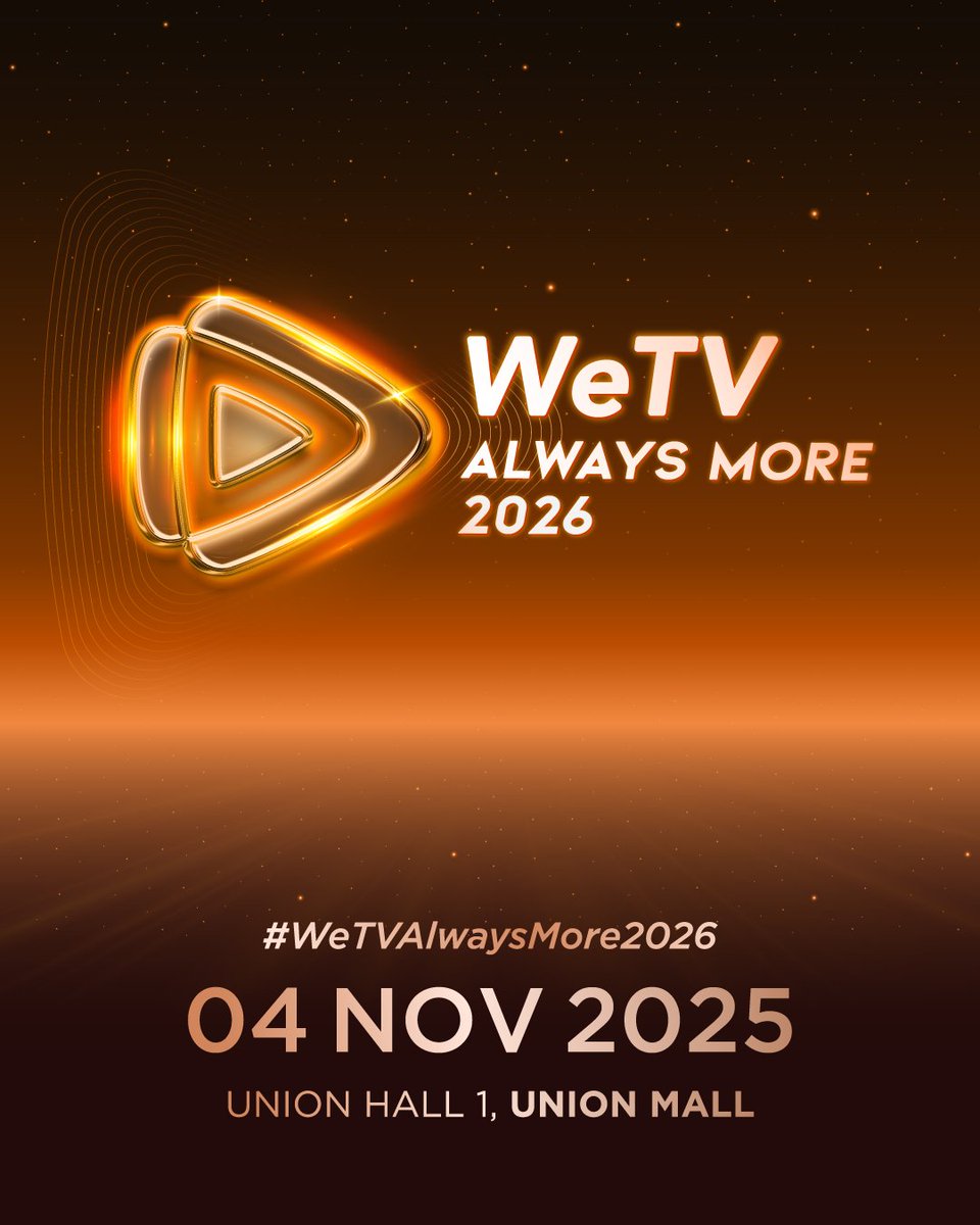 bunterngsociety's tweet image. ✨️📌เปิดไลน์อัพ “WeTV Always More 2026” สั่นสะเทือนทั้งวงการ! ติงอวี่ซี บินลัดฟ้ามาไทย! เก่ง-น้ำปิง นำทีมพาใจละลาย พร้อมทัพดาราไทย-จีนกว่า 50 ชีวิต
#WeTVth
#WeTVAlwaysMore2026
เตรียมเสียงกรี๊ดไว้ให้พร้อม! เพราะ WeTV ประกาศจัดงานยิ่งใหญ่ส่งท้ายปี “WeTV Always More 2026”…