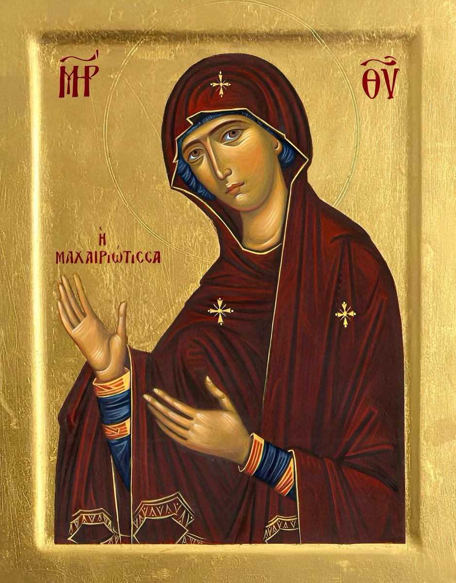 🔸 Panagia Machairiotissa 🔪🔸

On the 18th of October, we commemorated the icon of Panagia Machairiotissa (“of the knife”). This icon is kept in the Monastery of the Panagia of Machairas on the Troodos mountains, and is the second most important monastery in Cyprus after the