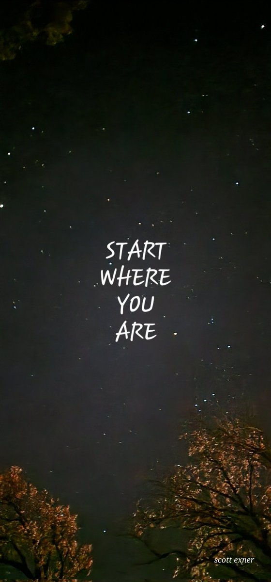 Anything can start right now