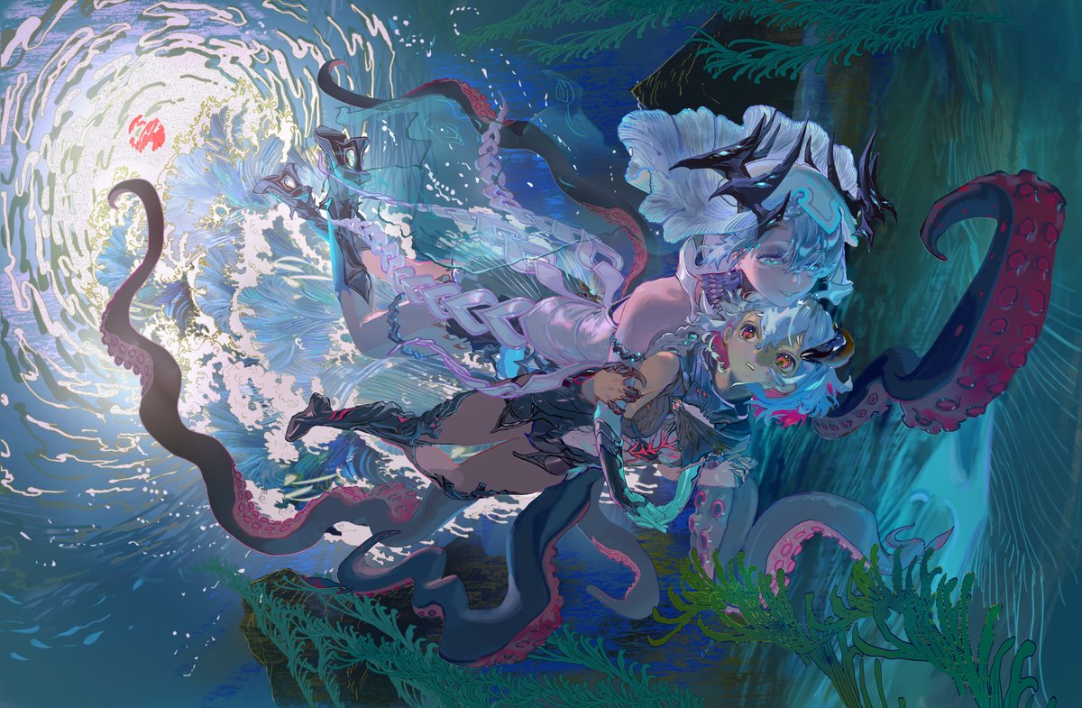 deep dive into the Abyss, where the daylight cannot reach us 
7 days left
#DNAUGC #DuetNightAbyss #Tabethe #Rebecca #デュエットナイトアビス #二重螺旋 #듀엣_나이트_어비스