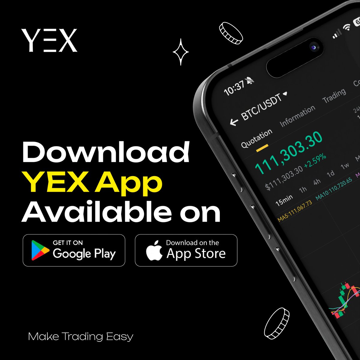 🔥 Hey YEXers! Ready to level up your trading?
Download the YEX app now 👉 yex.io/en_US/appDownl…

#YEX #CryptoTrading