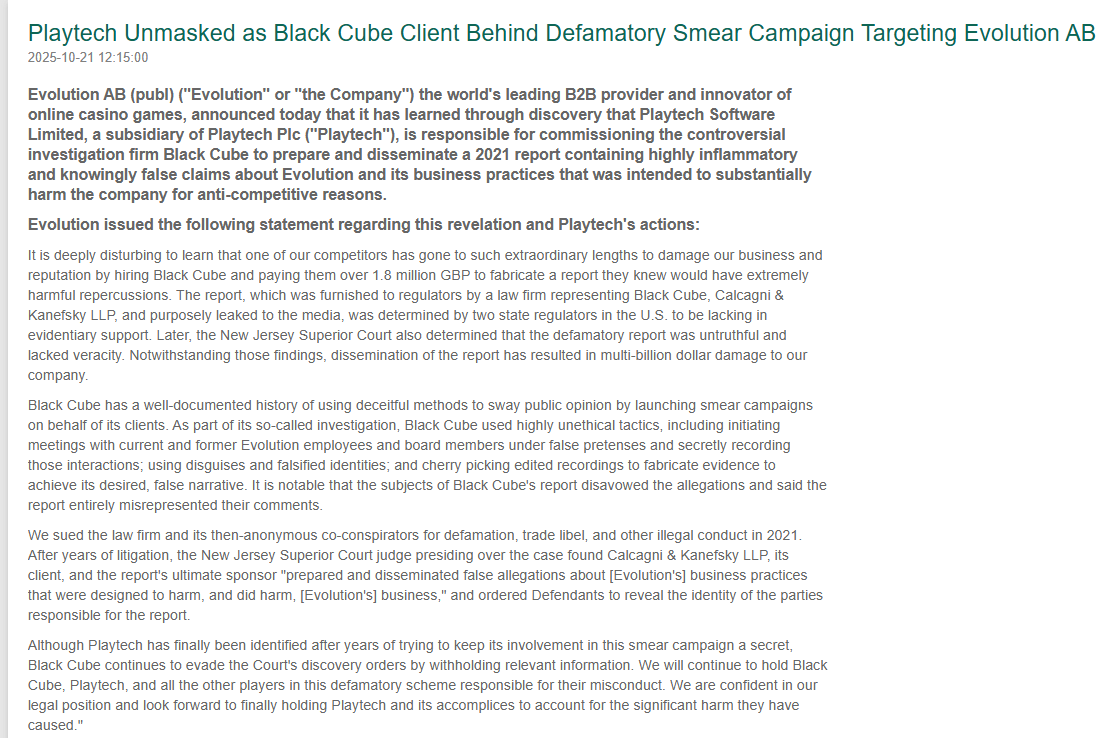 Playtech bak short-rapporten på $EVO 🤯