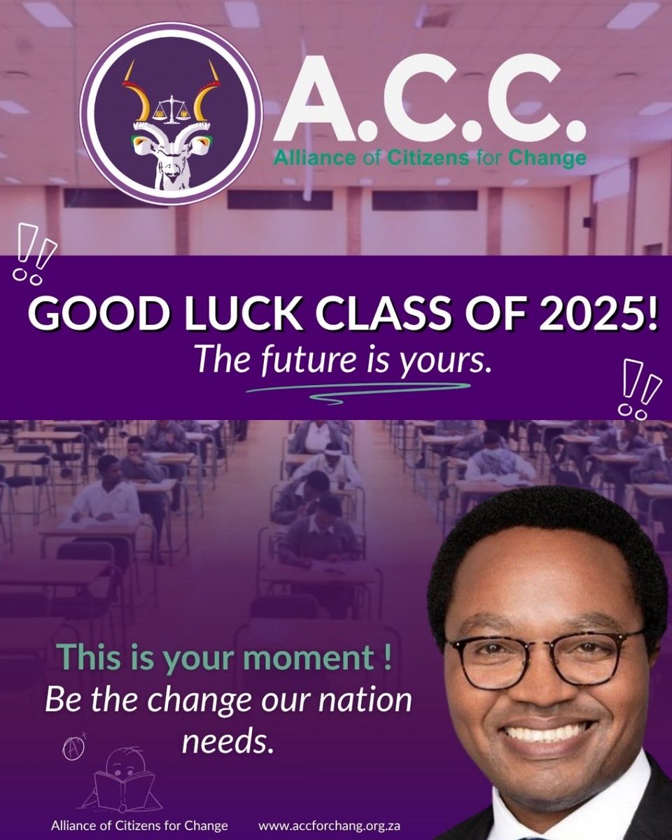 More than 700 000 Matric Learners are sitting for their final exams. This is your moment to craft the future you want, give it the best shot. Qina Mhlali Qina✊🏾