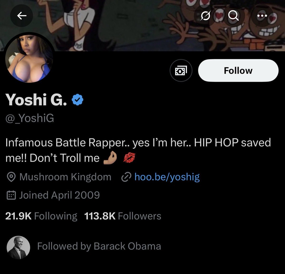S4KIB3AN's tweet photo. @_YoshiG Why does Obama follow you?😭 https://t.co/FkrFNKhkRL