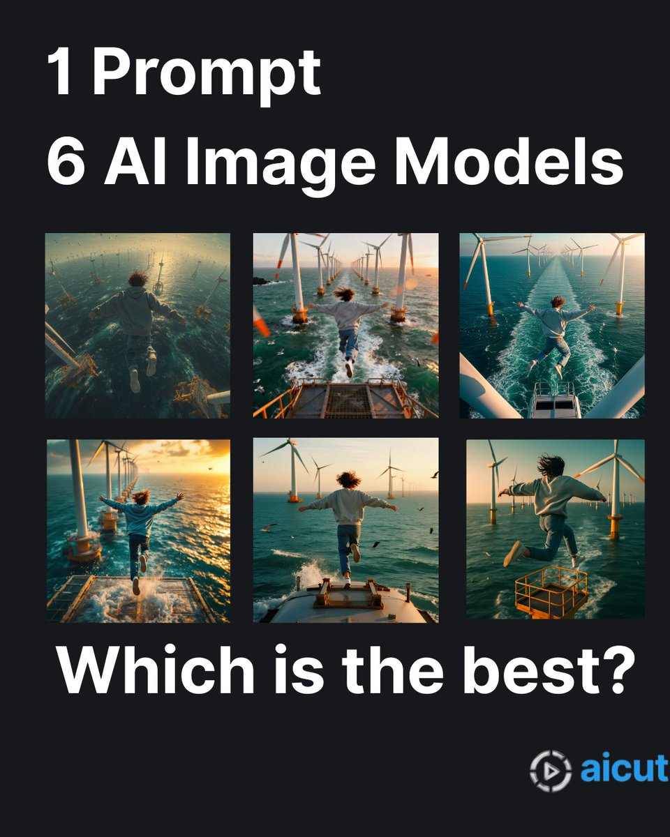 srb1337's tweet image. 🔥 1 Prompt, 6 AI Image Models
We gave the same prompt to 6 different AI models and here are the
Look below and rate your favorite in the comments 👇
Which one would you choose? 🤖🎨
#AIart #AIimagegeneration #aicut #aitools #digitalcreativity