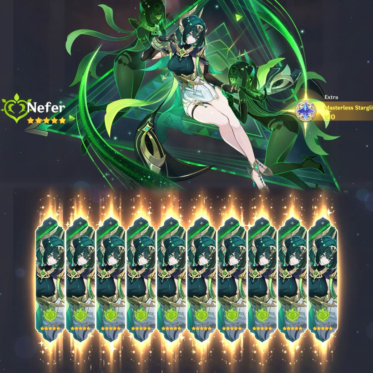giving my followers all my luck for their Nefer pulls, good luck