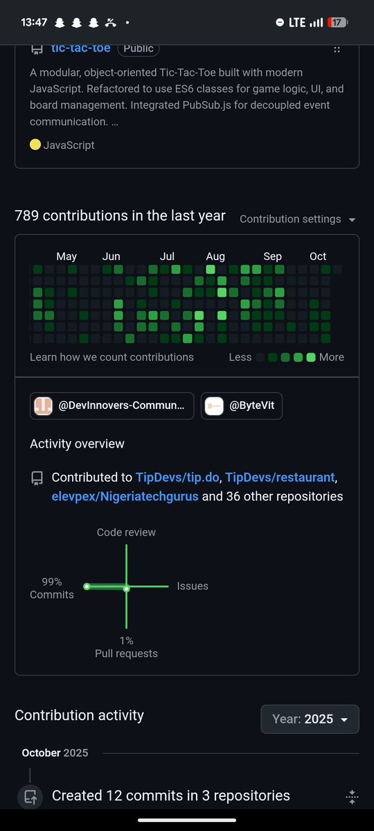 TipDevsMe's tweet image. When I started coding, I didn’t know I was already building a mini framework — modular JS, PubSub, reusable components.
Now I see React is just ES6 in disguise — a library and a framework in one.
Below picture: my GitHub growth so far 🚀
#JavaScript #React