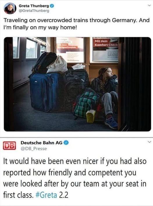 Swedish officials confirm: Greta Thunberg never mentioned any mistreatment while detained in Israel.

Yet back home in front of the cameras she suddenly started inventing abuse stories.

It's not the first time Greta is lying though. This is from 2019: