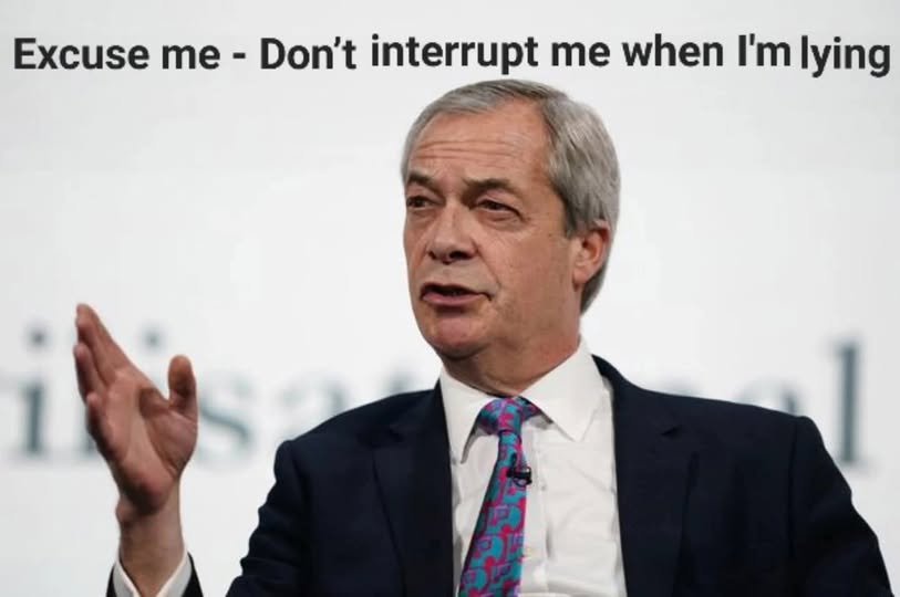 It's a good job the media has stopped talking about Reform UK and Russia, and Nigel Farage's £865,000 house in Clacton. 

We wouldn't want to keep bringing it up now would we?