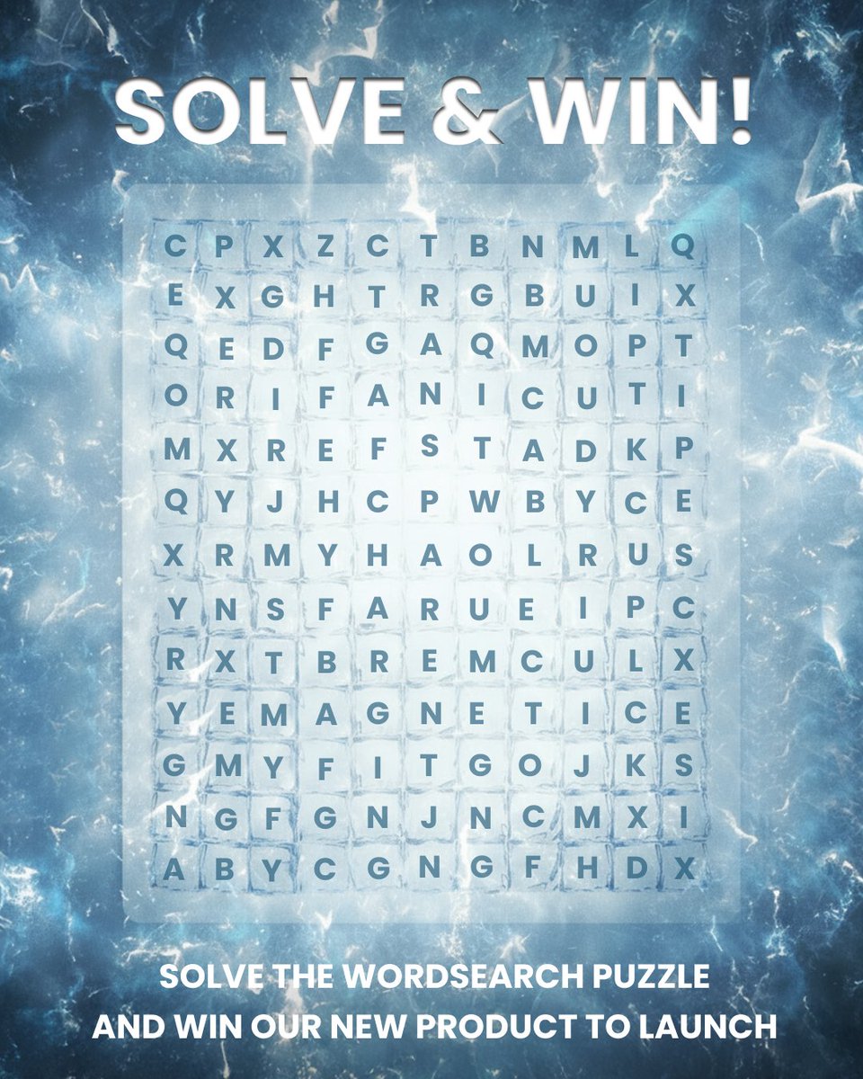 sharge_official's tweet image. 🧊 ICEMAG3 Cross words #GIVEAWAY
Guess in which aspects our new-generation ICEMAG3 has been upgraded? Clues on the board. Solve &amp;amp; Win!

𝗧𝗼 𝗲𝗻𝘁𝗲𝗿:
1️⃣ Follow &amp;amp; Like &amp;amp; Repost @sharge_official
2️⃣ Comment us your guess from the wordsearch puzzle (The more words you guess…