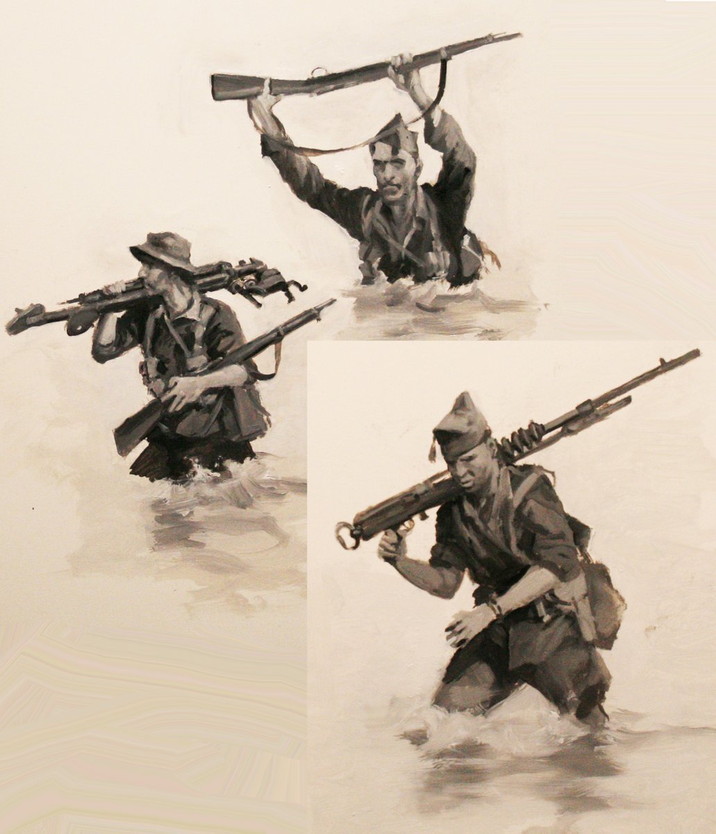 DalmauFerrer's tweet image. Algunos bocetos para el cuadro del Desembarco de Alhucemas 1925
Me lo estoy pasando genial :)))
@EjercitoTierra @perezreverte @Defensagob