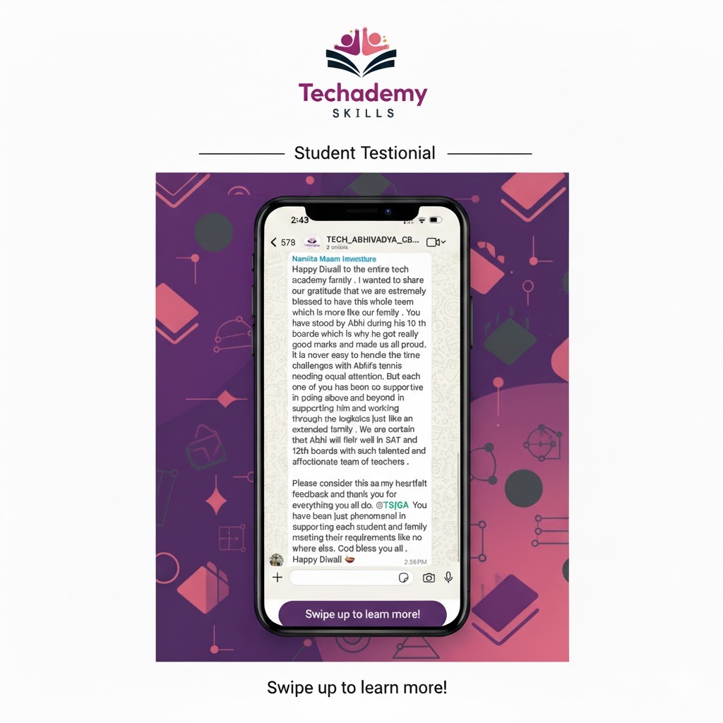 Techademyskills's tweet photo. When students and parents share their journey with us, it’s pure motivation to keep growing together 💫

#TechademySkills #StudentTestimonial #ProudMoment #SuccessStory #Gratitude #EducationForAll #StudentSuccess https://t.co/EdBf2sxGBz