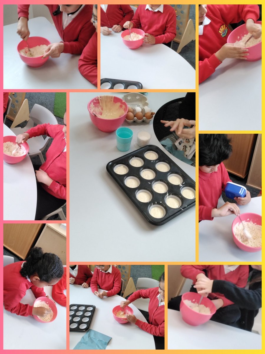 MarlboroughPrim's tweet image. #shootingstars We are having a blast baking this morning. We mixed the ingredients and took turns. Teamwork makes the cupcakes work! We&apos;ve got orange food colouring ... any guesses what our cupcakes will look like? 🎃 #bakingfun #cupcakes