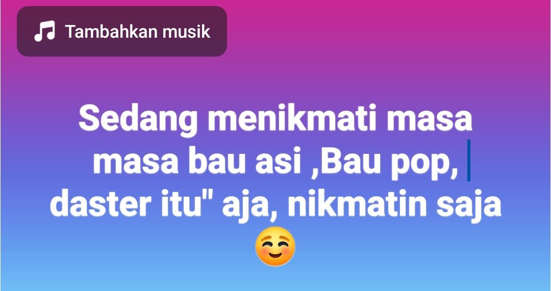 Semangat para new mom