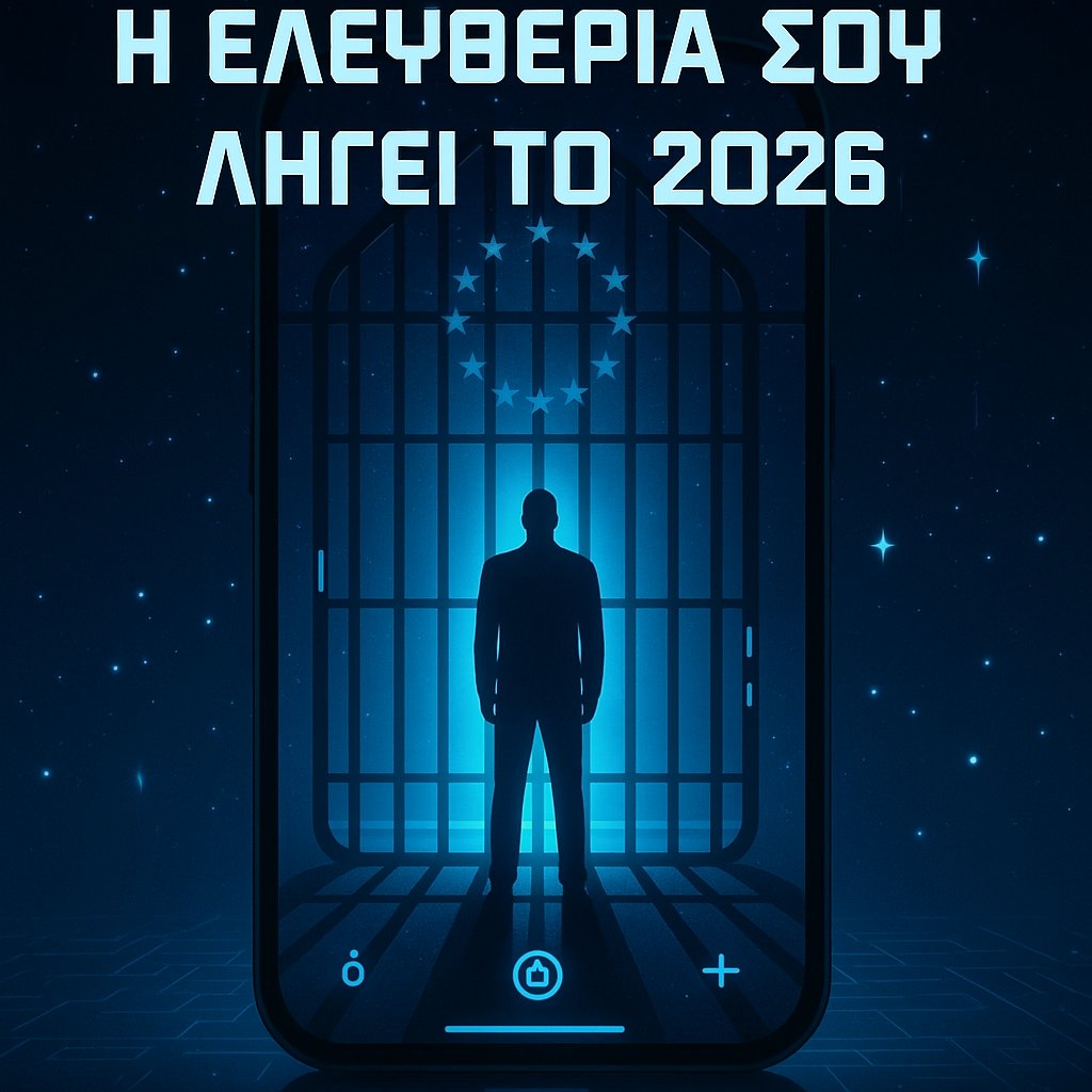 🧠 Η Ελευθερία Μας Κινδυνεύει

Το 2026 η Ευρωπαϊκή Ένωση σχεδιάζει να εφαρμόσει το EUDI Wallet, μια ενιαία ψηφιακή ταυτότητα που υπόσχεται ευκολία και ασφάλεια. Όμως πίσω από τις ωραίες λέξεις κρύβεται κάτι πιο ανησυχητικό: ένα εργαλείο που μπορεί να συγκεντρώνει όλα μας τα