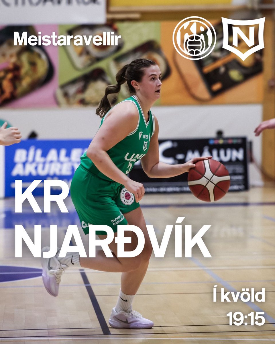 Njarðvík heimsækir KR í fjórðu umferð Bónusdeildar kvenna í kvöld. Leikurinn hefst 19:15 á Meistaravöllum í Vesturbænum #ÁframNjarðvík #körfubolti #Bónusdeildin
