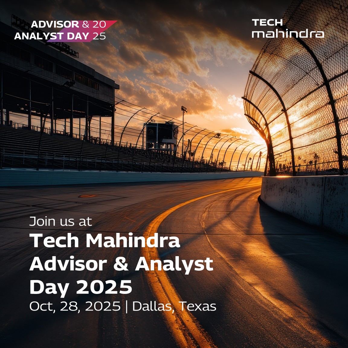 tech_mahindra's tweet image. Just one week to go for @tech_mahindra Advisor &amp;amp; Analyst Day!

We are excited to welcome our guests for a power-packed agenda featuring leadership insights, client success stories, and our #innovation-led growth journey.

See you at the intersection of speed, strategy, and…