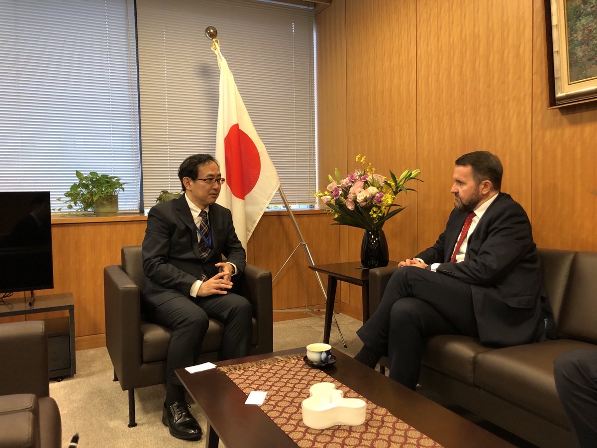 🌏 W Tokio wicemin. <a href="/RKupiecki/">Robert Kupiecki</a> spotkał się z JE Hiroyuki Namazu, Starszym Wiceministrem Spraw Zagranicznych Japonii @mofajapan_en.
 
Tematami rozmowy były:
🔹 Współpraca dwustronna
🔹 Polityka bezpieczeństwa