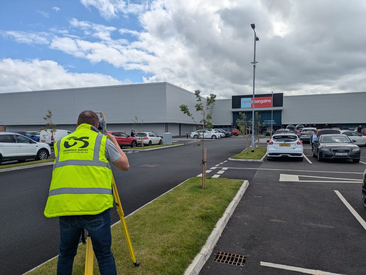 🗺️ A £10M retail park now stands on Enniskillen’s old Unipork site - bringing jobs, tourism &amp; top retailers!

👏 Shoutout to Adrian Meehan &amp; Peter Gormley for surveying the site for official mapping.

#OrdnanceSurveyNI #Enniskillen #MappingNI #RetailBoost #NIJobs
