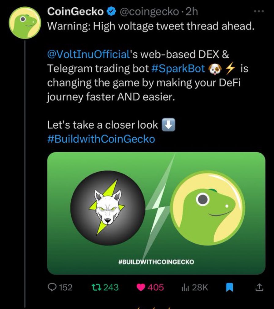 <a href="/kryptochay/">⚡️ KryptoChay.eth</a> <a href="/VoltInuOfficial/">Volt Inu ⚡️</a> All it takes is one flip of a switch and history will repeats itself.
Missed DOGE and missed SHIB Don’t miss #VOLT. Community always Volt’ed, The Dev always delivers with massive Utilities⚡️⚡️👀

Website⚡️👇👀
Voltinu.in

Link tree⚡️👇👀
linktr.ee/voltinuofficial