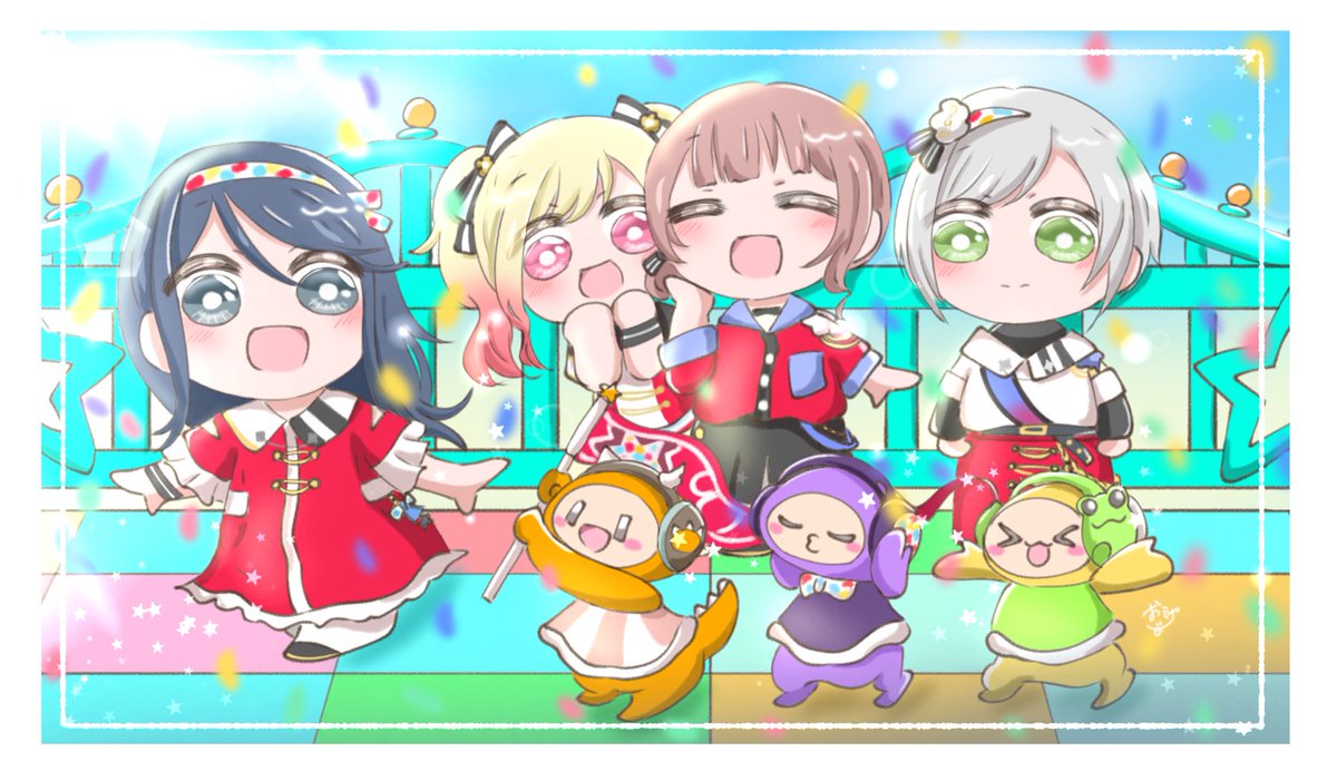 みんなで行進✨✨✨

#prsk_FA #レオニ