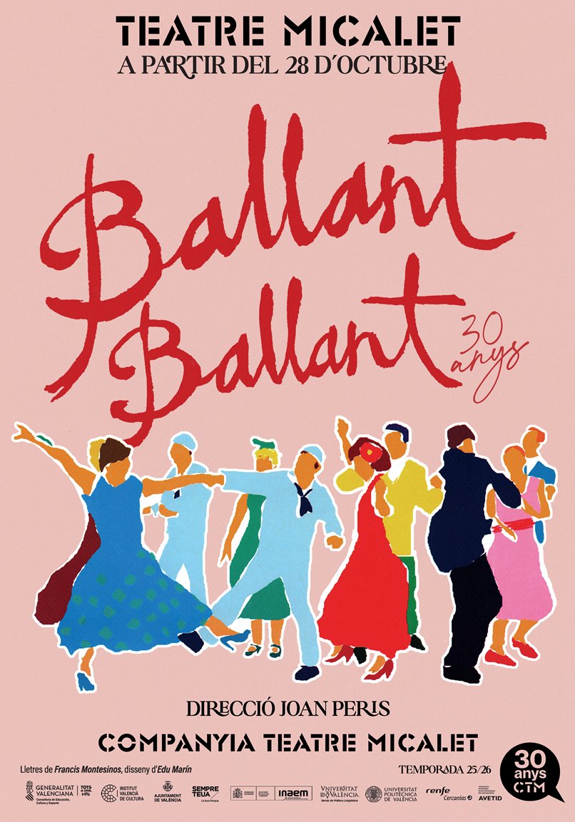 BALLANT BALLANT🕺💃

"Una ciutat pot cabre dins d'una sala de ball?
Un únic espai, una sala de ball, que es transforma mitjançant els balls, vestuaris i elements escenogràfics propis de cada època. Un espectacle que acosta el passat als més jóvens i recorda les seues vivències