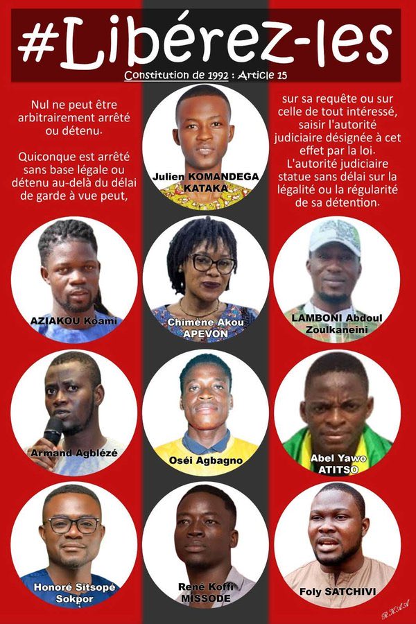 Faure Gnassingbé fait kidnapper, torturer, assassiner la jeunesse togolaise. 
#FreeTogo #Togo #FaureMustGo