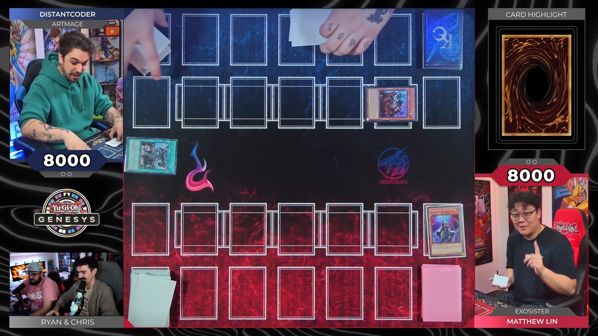 TheDistantCoder's tweet image. A lot of work went into putting together my duel studio, and now with a brand new overlay designed for Youtube it is finally time to show it off!
Say HELLO to high quality TCG/Genesys content on the youtube channel!
First of many up now! youtu.be/3JgqUk_mNzY?si…
(Konami who???)