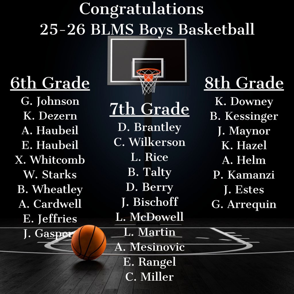 Congrats to our 25-26 boys basketball  teams!