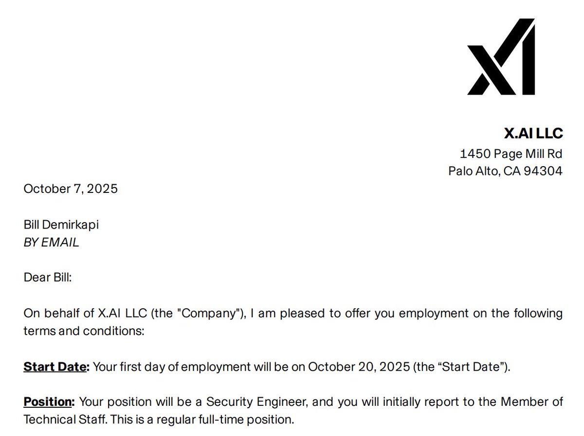 BillDemirkapi's tweet image. Despite the noise around AI, I am confident of its potential at scale. Privileged to share that I will be continuing my work at @xAI, building with some of the world&apos;s brightest minds, and playing a small part in a larger mission to accelerate human progress.