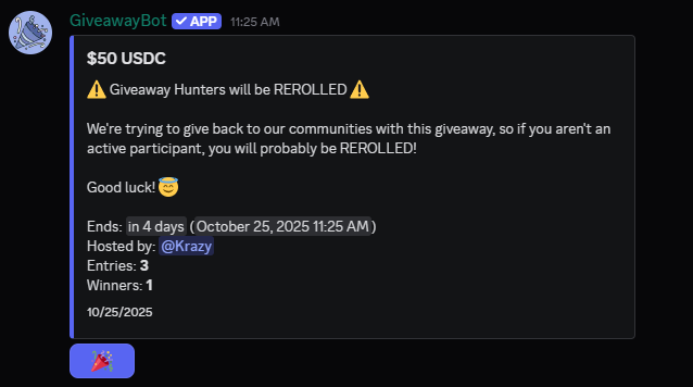 I've been having so much fun with you guys on Benny's stream! 💜

Let's celebrate by throwing up an X &amp; Discord giveaway for you guys!

Join the discord!
discord.com/invite/6tXNruy…

💰$50 GIVEAWAY!💰
RT &amp; Reply with your Shuffle username! ✔️

Rolling in 4 days!