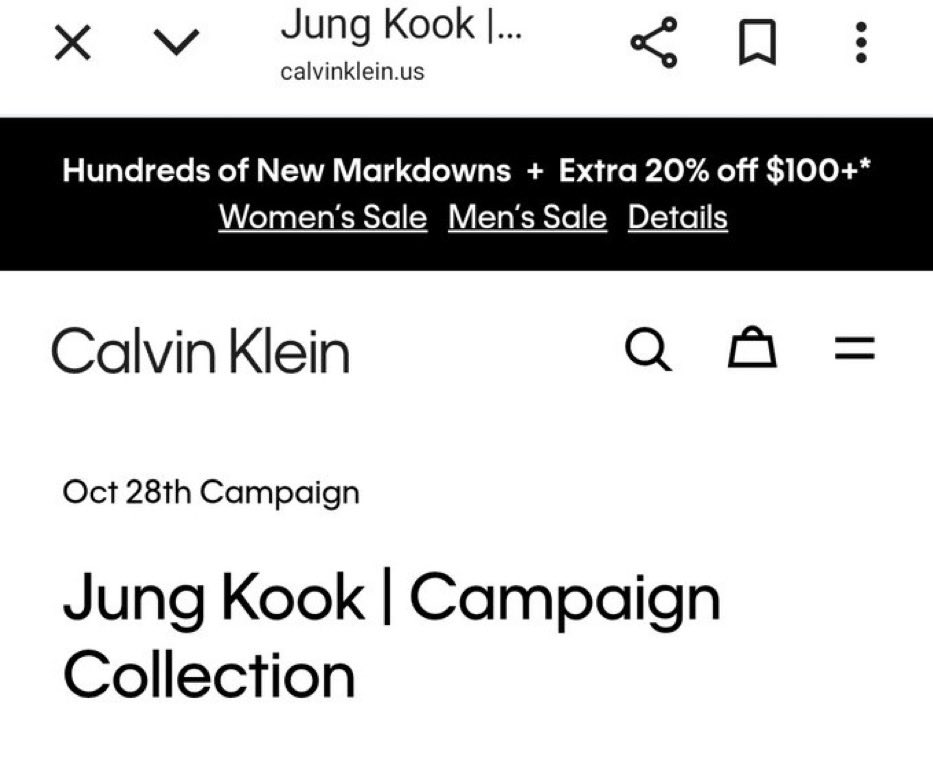 According to Calvin Klein’s website, the new campaign with Jungkook will drop on October 28th.