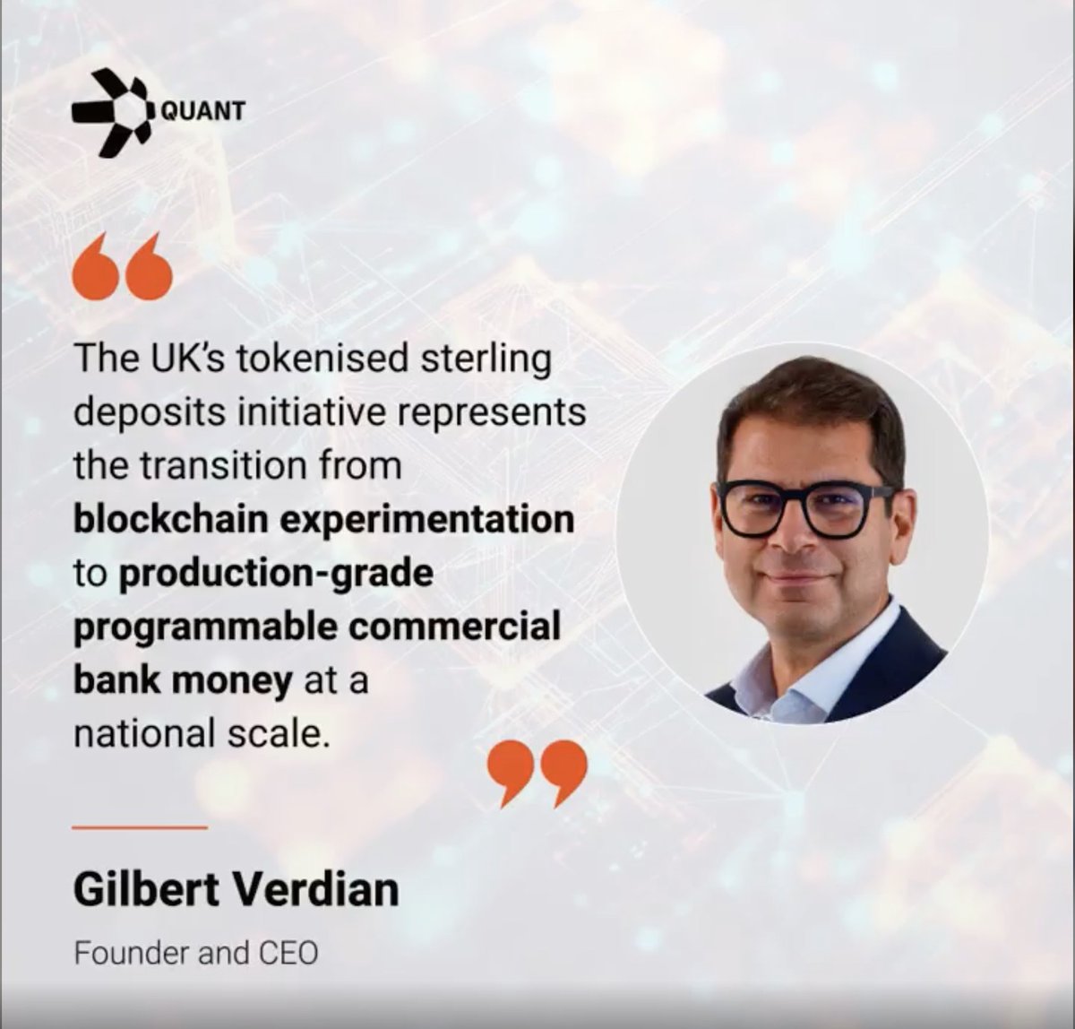 🏦We've seen $QNT operate as key infrastructure to 2 of the largest UK digital money initiatives already

• Project Rosalind rCBDC
• UK RLN Shared Ledger

But those were still just tests.

That's what makes the GBTD different.

It'll be a direct bridge from pilots to live