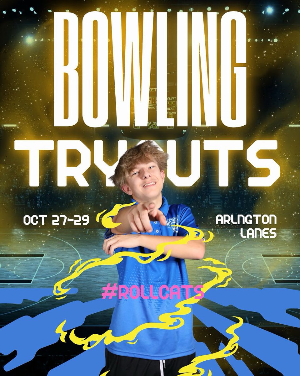 RollingCats214's tweet photo. Bowling tryouts October 27-29 #rollcats @WHSactivities https://t.co/o371HJt3PP