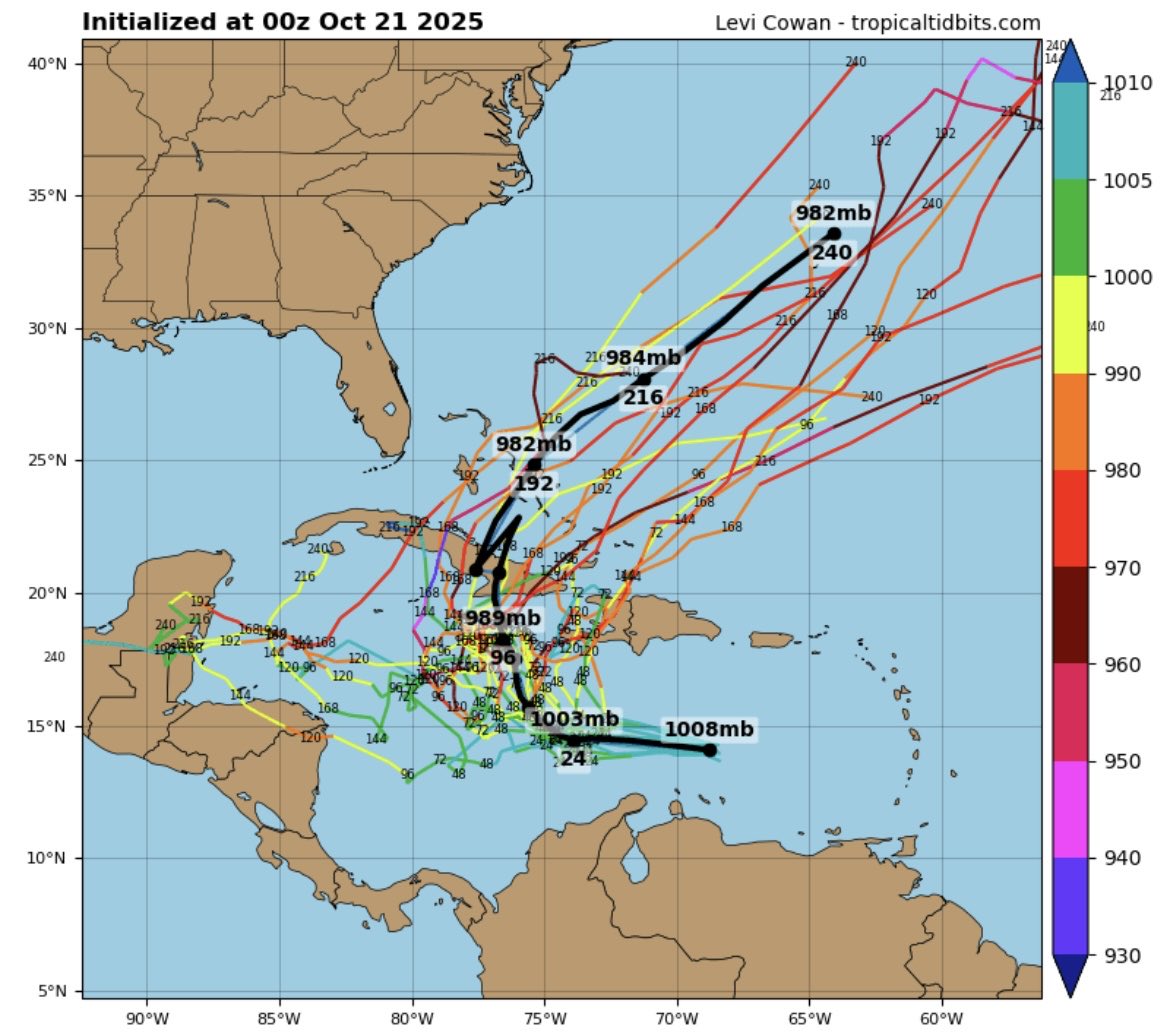 Tropical Storm Melissa has formed. 

It is going to move VERY slowly over the next few days, only traveling around 300 miles between now and Sunday. 

Then ensembles have it getting picked up and pulled out to sea. But parts of the Caribbean will see their first tropical impacts.