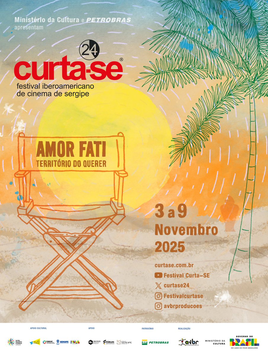 curtase24's tweet image. O cinema vai tomar conta de Sergipe mais uma vez! 🤩🎞️
Fica de olho, porque a programação completa tá vindo aí. 🎥✨
#PraTodosVerem: Em texto alternativo.
#CurtaSE24 #FestivalCurtaSE #Petrobras #PetrobrasCultural #culturagovbr #funcap #sergipano #programacao @petrobras