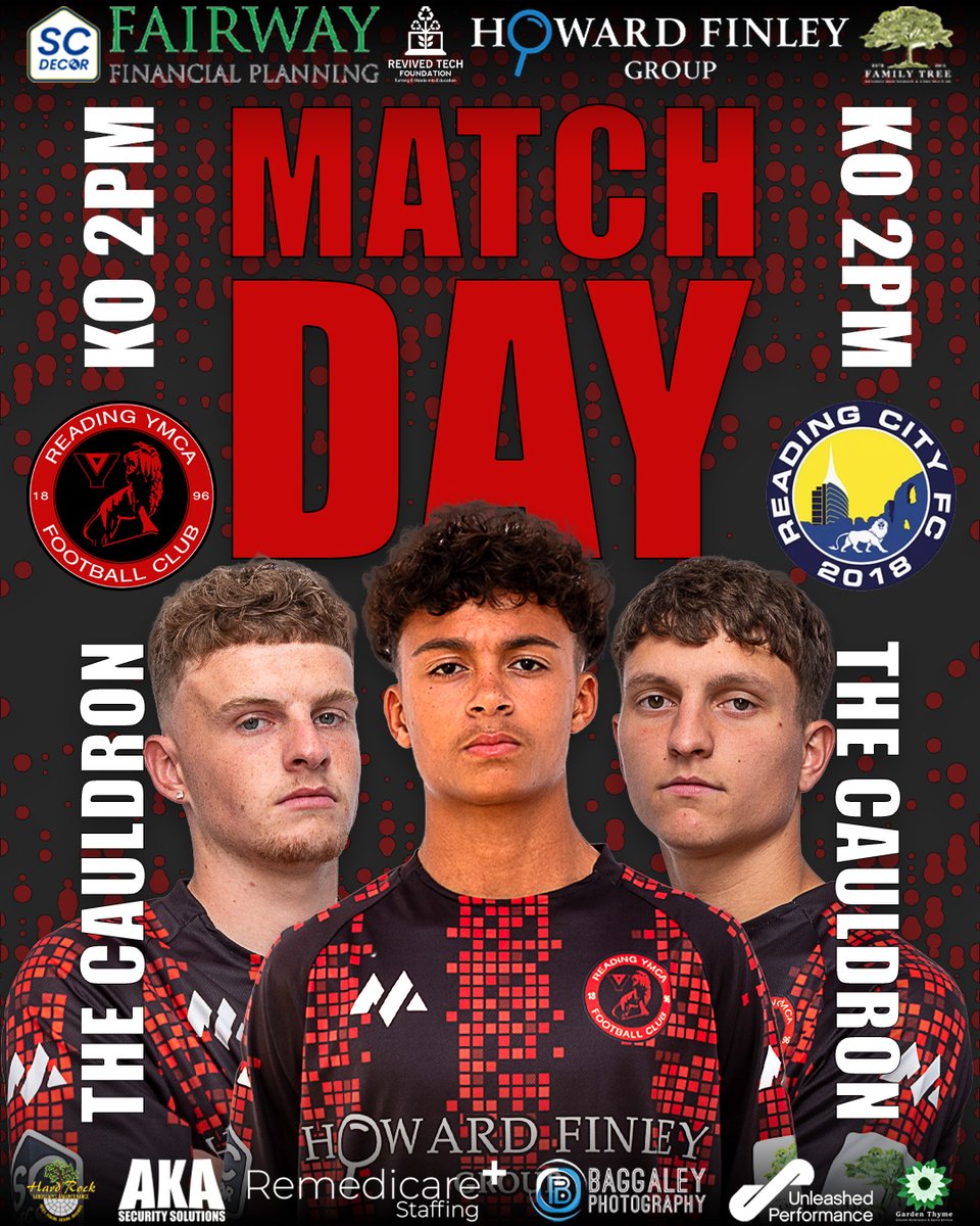 𝗥𝗘𝗔𝗗𝗜𝗡𝗚 𝗬𝗠𝗖𝗔 𝘃 𝗥𝗘𝗔𝗗𝗜𝗡𝗚 𝗖𝗜𝗧𝗬 𝗥𝗘𝗦𝗘𝗥𝗩𝗘𝗦

🏆Thames Valley Premier League
🏟️The Cauldron
🕑KO 2pm
🎟️Free Admission
🌭Food Available
🍺Licensed Bar

readingymcafc.com

🤝<a href="/HowardFinleyLtd/">Howard Finley</a> | familytreegmc.co.uk | <a href="/Stuartcripps4/">Stuart Cripps 💙</a> | <a href="/fairway_fp/">Fairway FP</a> |
