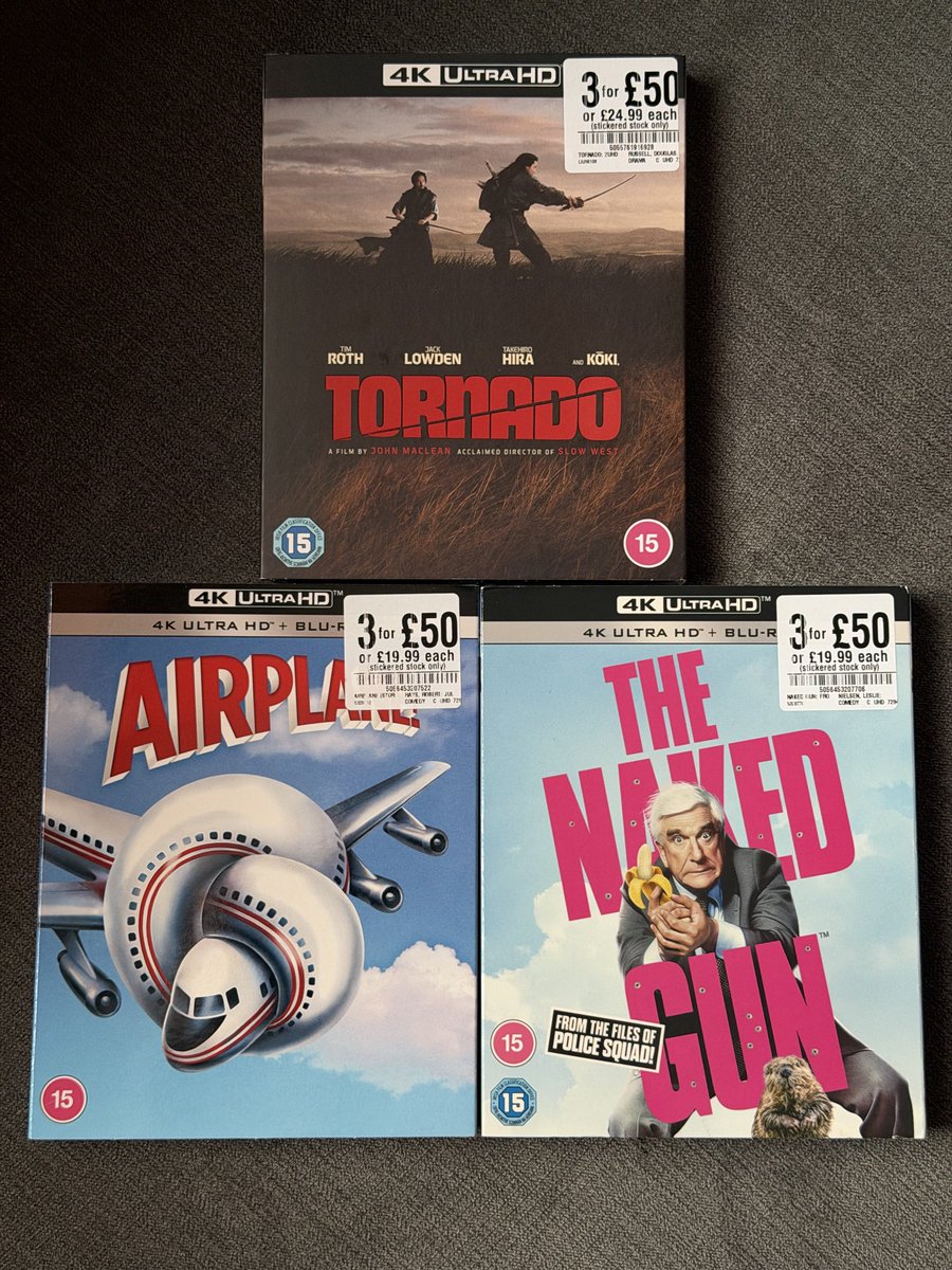3 pick ups today from the awesome hmv 👌👍 <a href="/hmvtweets/">hmv</a> #4KUltraHD #PhysicalMedia